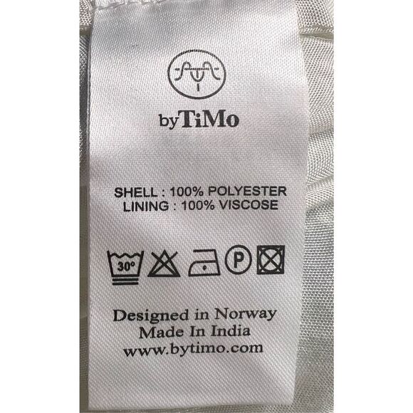 BYTIMO Blue Floral Tiered Chiffon Maxi DRESS -  NWT Size Medium - Picture 10 of 12